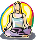 woman seated in lotus pose